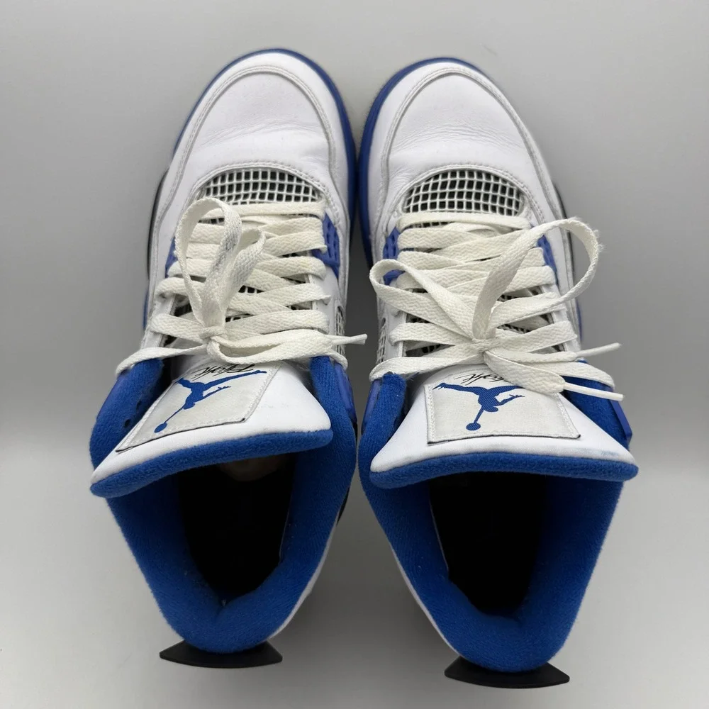 Jordan 4 Retro Motorsport Mens 8.5 White Game Royal Black 308497-117